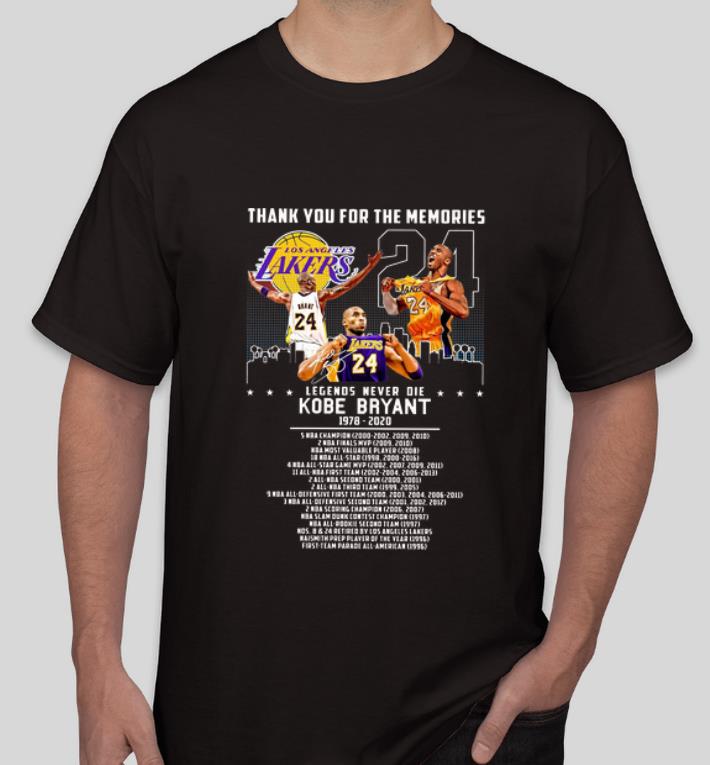 Top Thank You For The Memories Legends Never Die Kobe Bryant 1978 2020 shirt 4 - Top Thank You For The Memories Legends Never Die Kobe Bryant 1978-2020 shirt