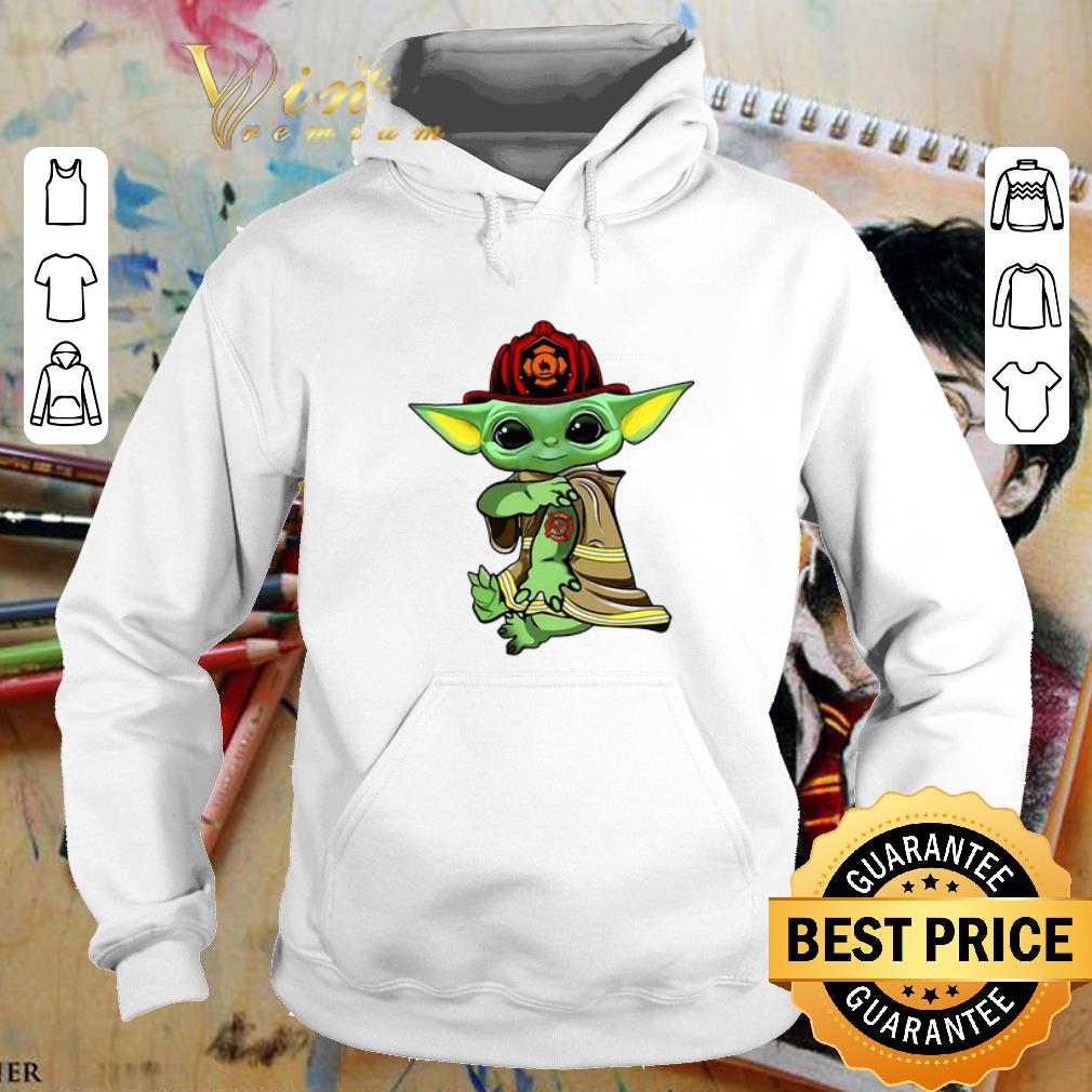 Hot Baby Yoda tattoo Fireman shirt 4 1 - Hot Baby Yoda tattoo Fireman shirt