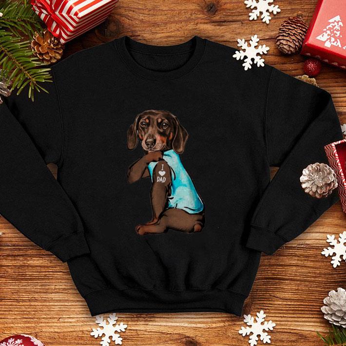 Top I love dad Dachshund tattoo shirt Top I love dad Dachshund tattoo shirt 4 - Top I love dad Dachshund tattoo shirt