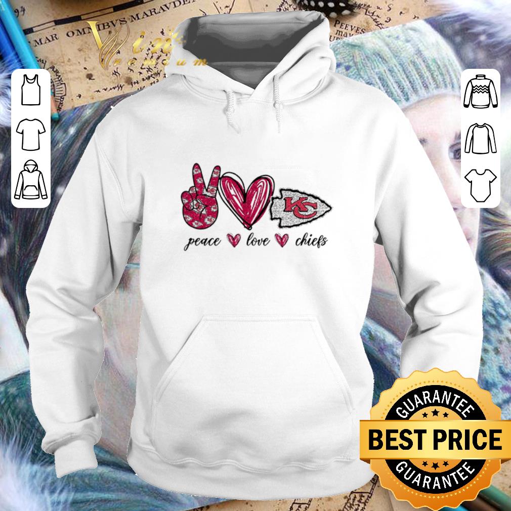 Top Peace Love Kansas City Chiefs logo shirt Top Peace Love Kansas City Chiefs logo shirt 4 4 - Top Peace Love Kansas City Chiefs logo shirt