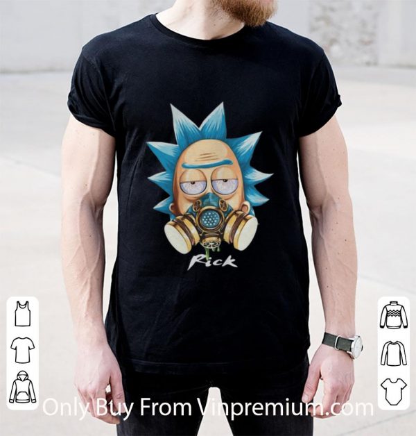 Official Rick Sanchez Gas Mask Quarantine shirt