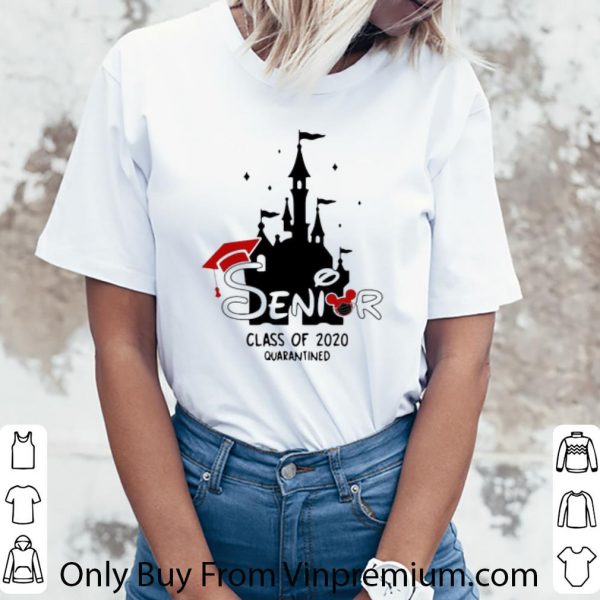 Great Disney Cinderella Castle Senior Class Of 2020 Quarantined shirt
