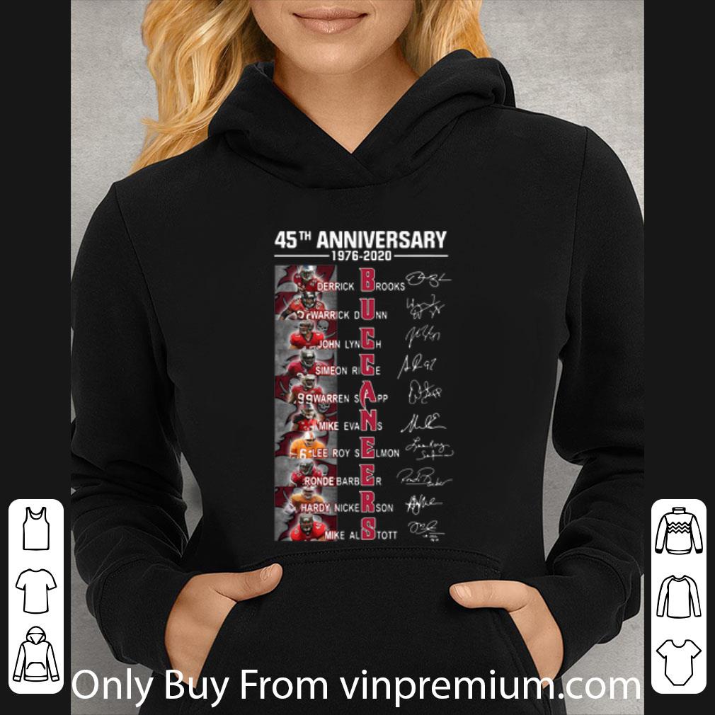 38638464 pretty tampa bay buccaneers 45th anniversary 1976 2020 signatures shirt 4 - Pretty Tampa Bay Buccaneers 45th Anniversary 1976-2020 Signatures shirt