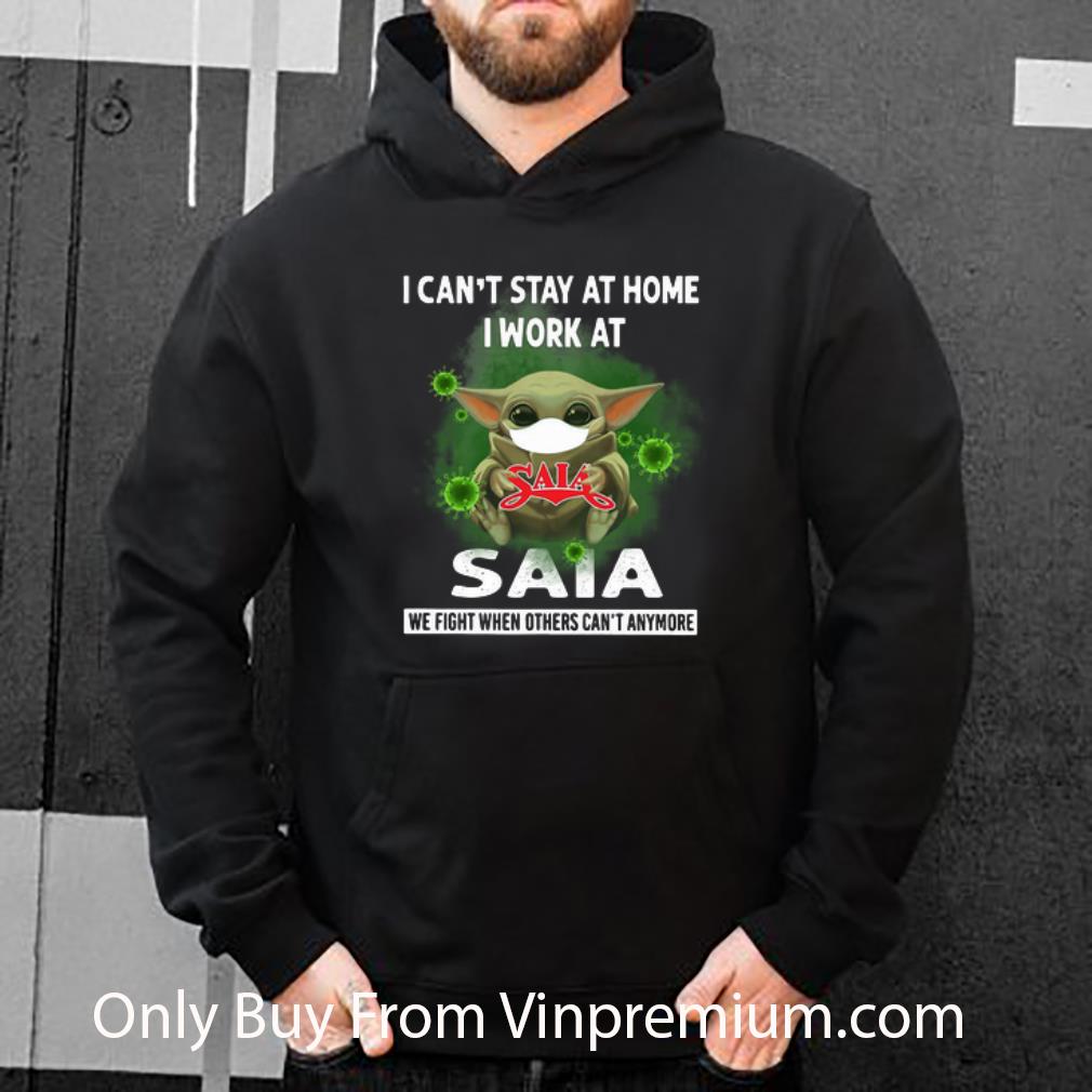 38708bc3 official baby yoda i can t stay home i work at saia coronavirus shirt 4 - Official Baby Yoda I Can’t Stay Home I Work At Saia Coronavirus shirt