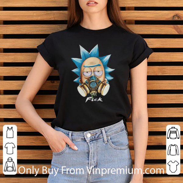 Official Rick Sanchez Gas Mask Quarantine shirt