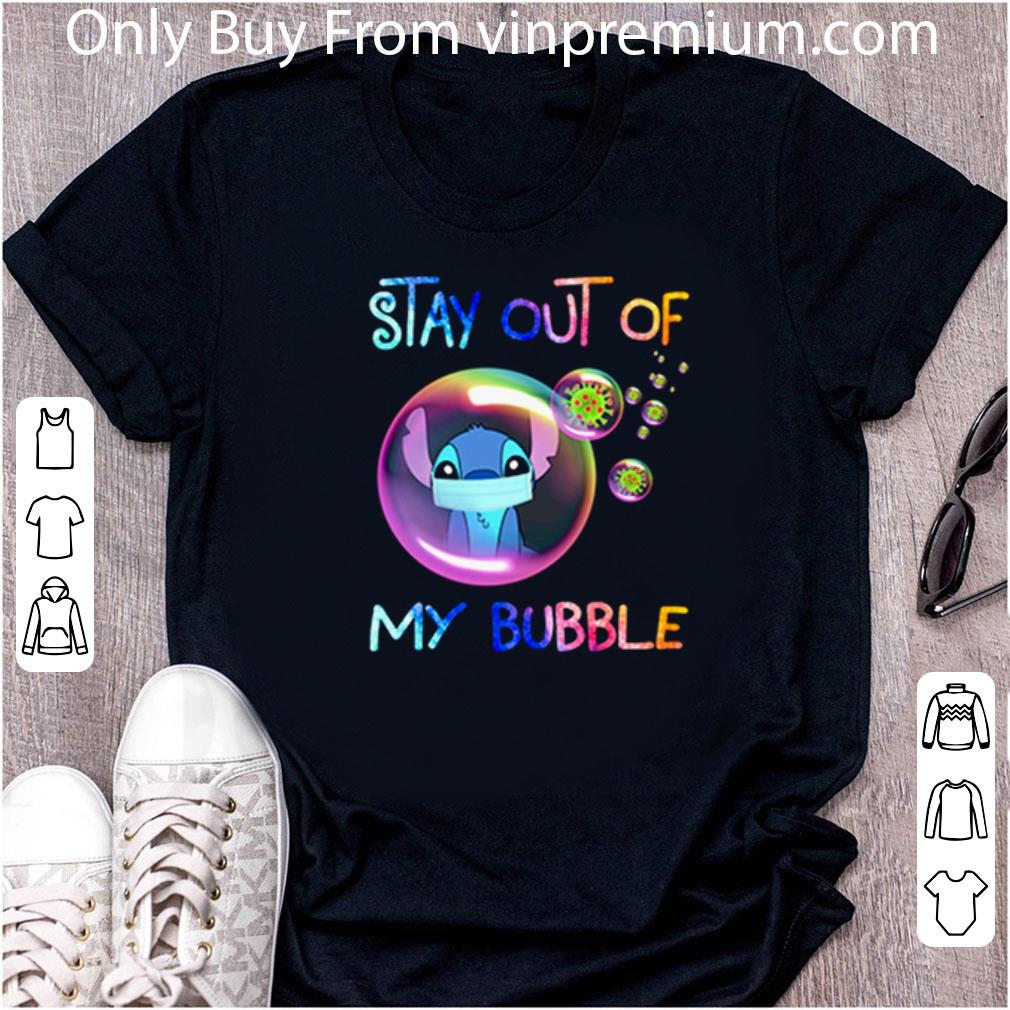 Official Stitch Mask Stay Out Of My Bubble Covid-19 shirt