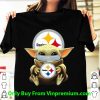 Original Star Wars Baby Yoda Face Mask Hug Pittsburgh Steelers shirt