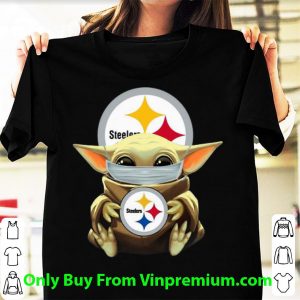 Original Star Wars Baby Yoda Face Mask Hug Pittsburgh Steelers shirt