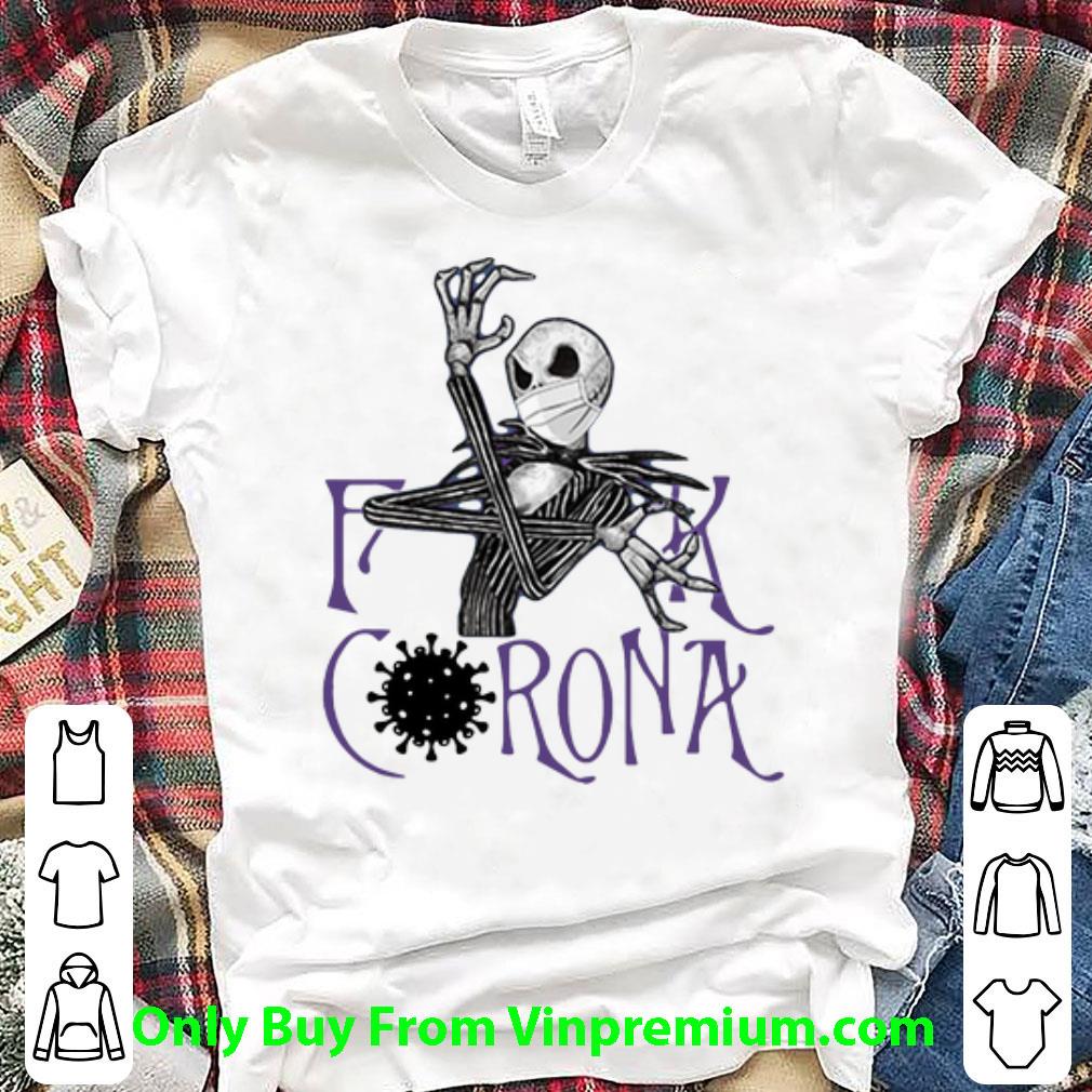 Nice Jack Skellington Fuck Corona shirt