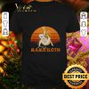 Premium Mama sloth sunset mother day shirt