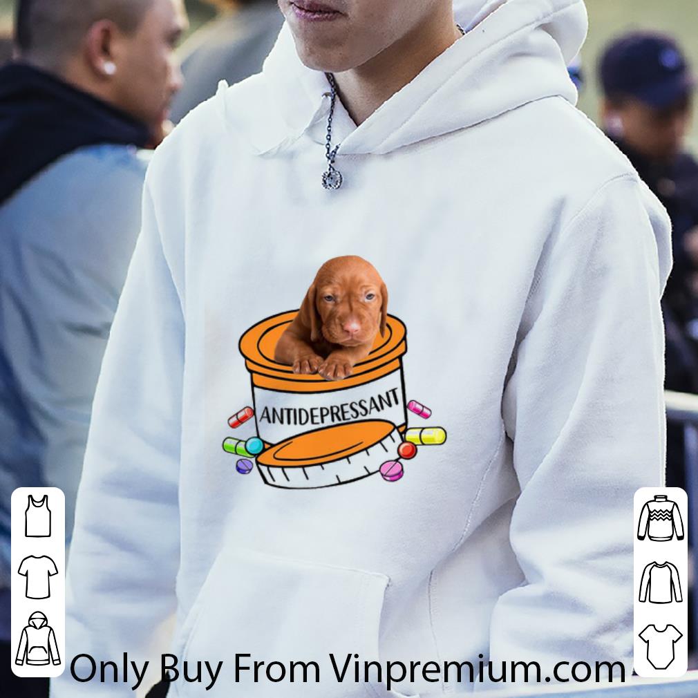6e03b8b2 official vizsla antidepressant dog lovers shirt 4 - Official Vizsla Antidepressant Dog Lovers shirt