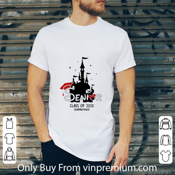 Great Disney Cinderella Castle Senior Class Of 2020 Quarantined shirt