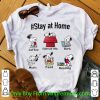 Official Snoopy Stay At Home Coffee Work Music Food Reading shirt