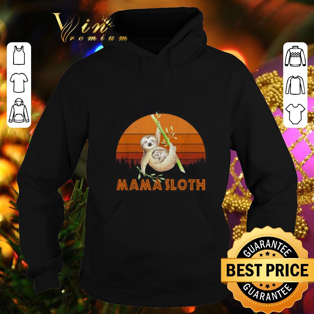 8c107f4f premium mama sloth sunset mother day shirt 4 - Premium Mama sloth sunset mother day shirt