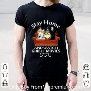 Official Stay Home And Watch Ghibli Movies Mask Japanese shirt 1