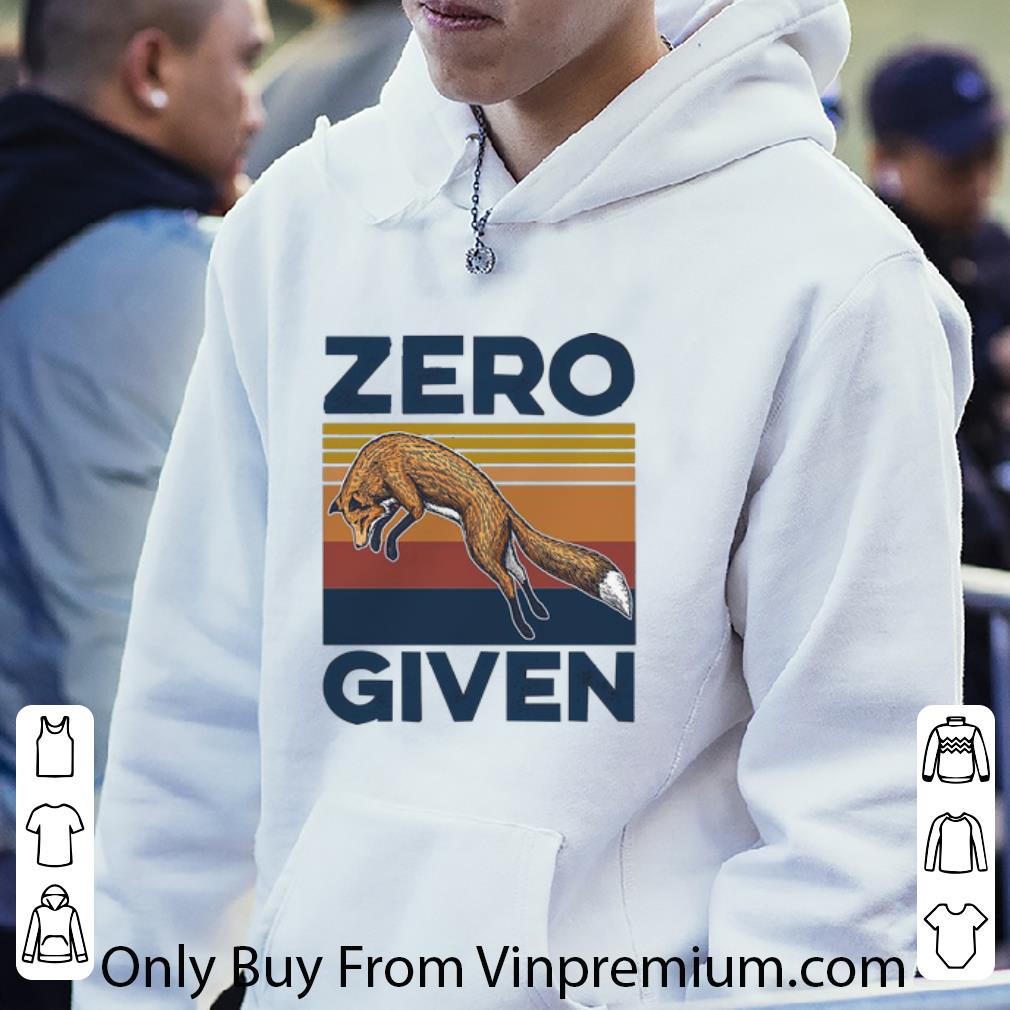 Awesome Vintage Fox Zero Given shirt 4 - Awesome Vintage Fox Zero Given shirt