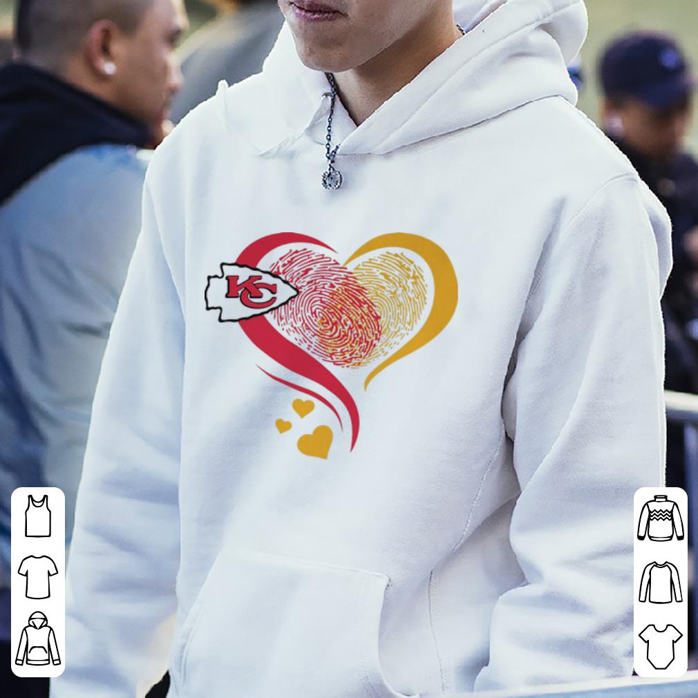 Hot Kansa City Chief Heart Fingerprint shirt 4 - Hot Kansa City Chief Heart Fingerprint shirt