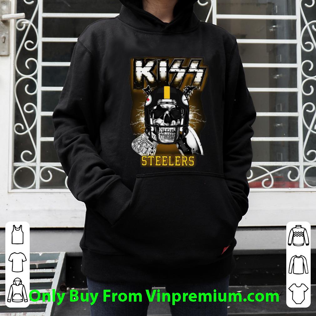 Hot Skull KISS Band Pittsburgh Steelers shirt 4 - Hot Skull KISS Band Pittsburgh Steelers shirt