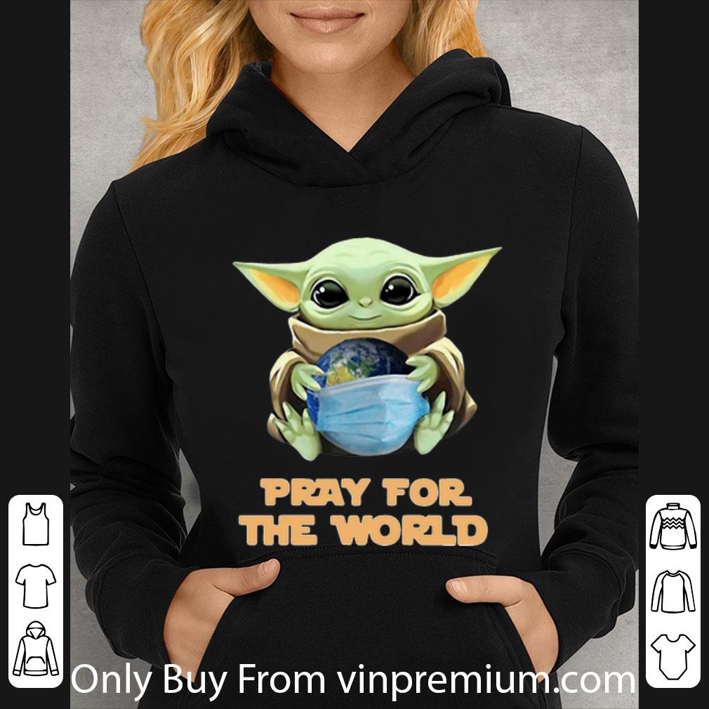 b53c90c5 hot baby yoda hugs earth pray for the world coronavirus shirt 4 - Hot Baby Yoda Hugs Earth Pray For The World Coronavirus shirt
