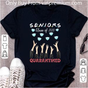 Pretty Social Distancing Senior Class Of 2020 Graduation Quarantine shirt