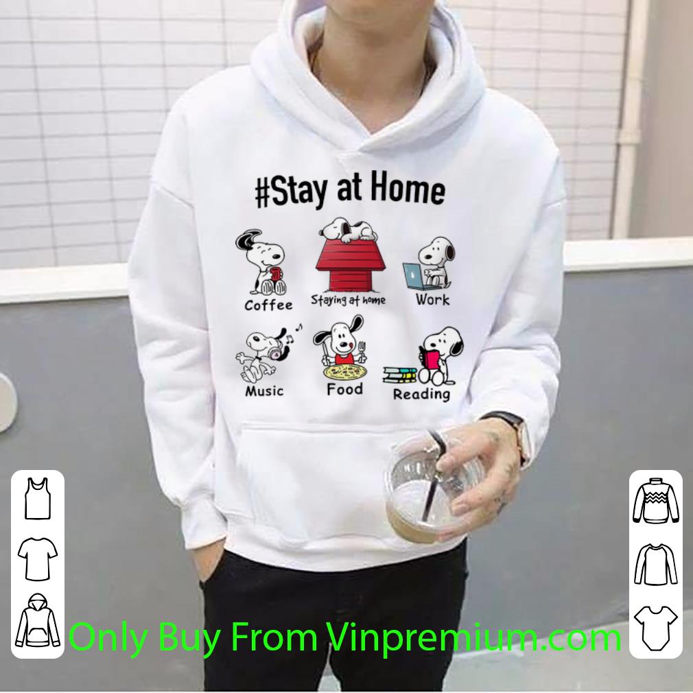 d14f1722 official snoopy stay at home coffee work music food reading shirt 4 - Official Snoopy Stay At Home Coffee Work Music Food Reading shirt