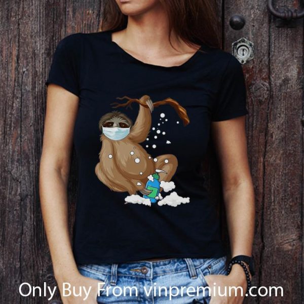 Hot Sloth Mask Hand Washing shirt