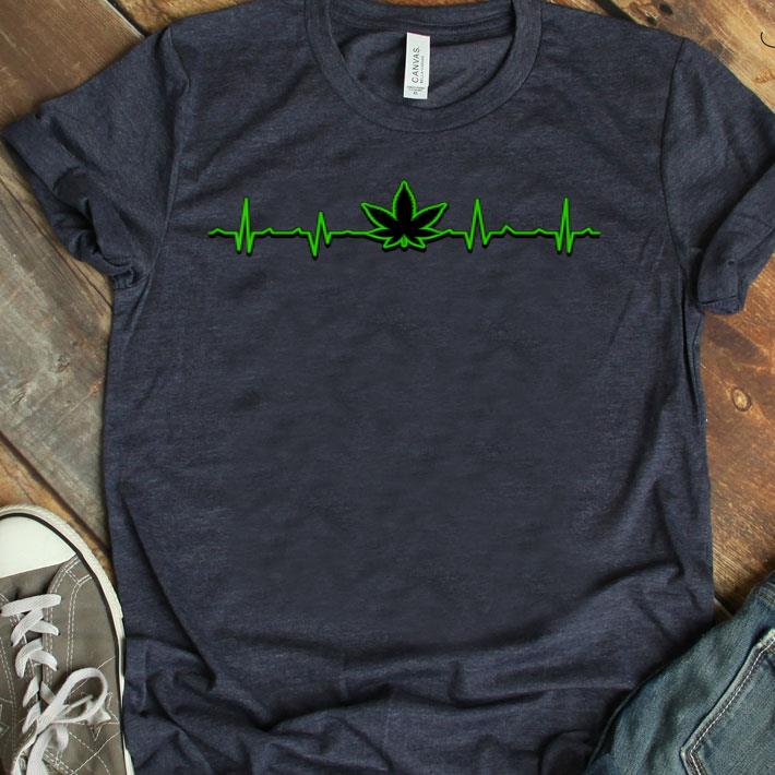 Marijuana Cannabis Heartbeat Weed Shirt