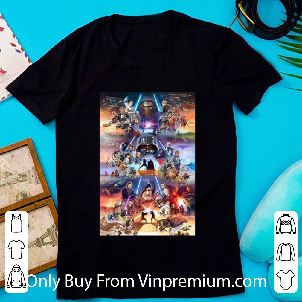 Official Star Wars Characters Signatures Poster shirt