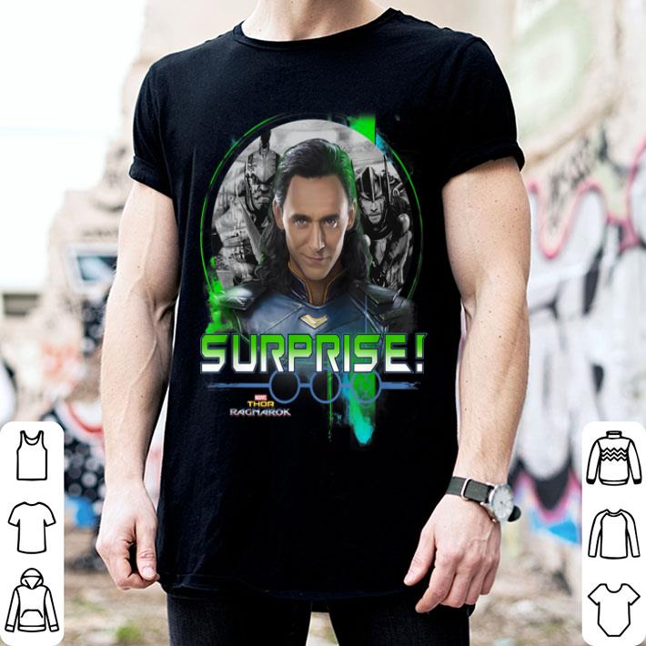 Thor Ragnarok Loki Surprise Green Pop Graphic Shirt