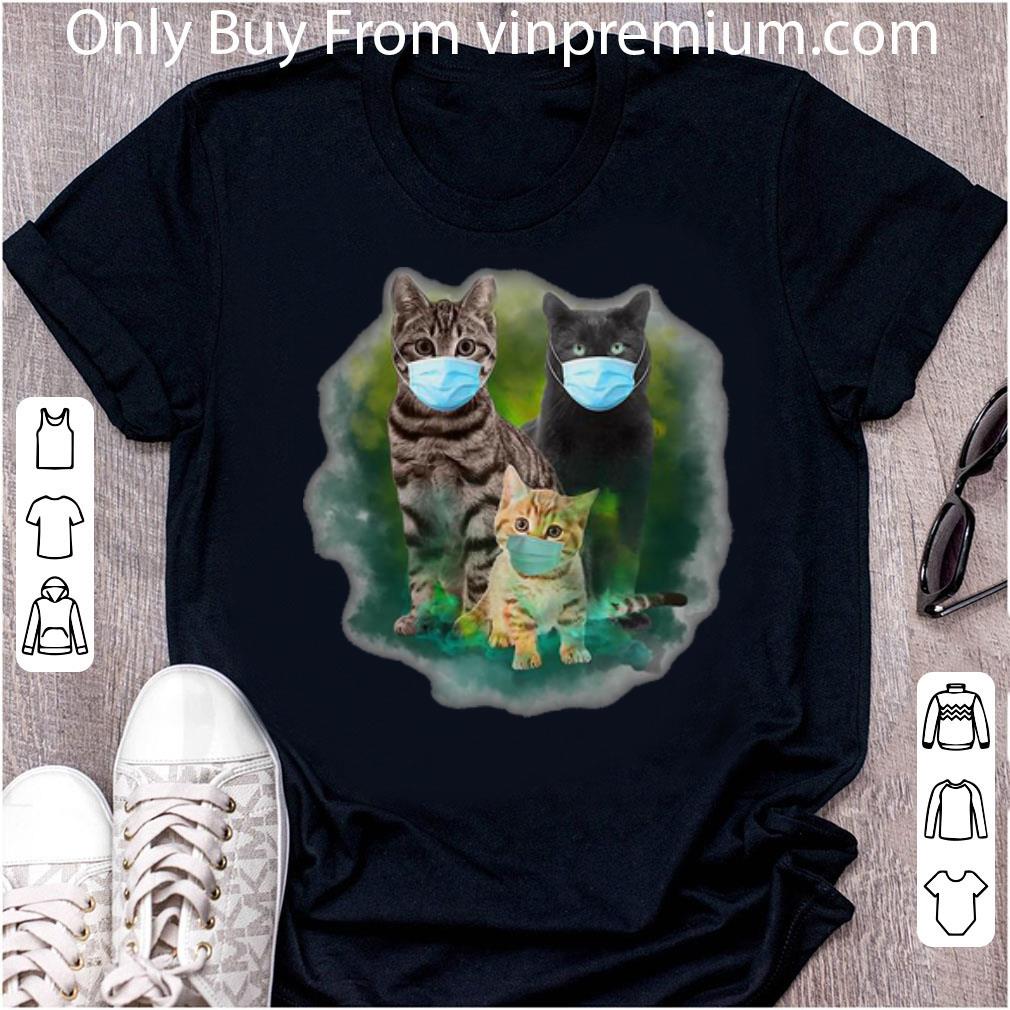 Official Three Cats Face Mask Coronavirus shirt