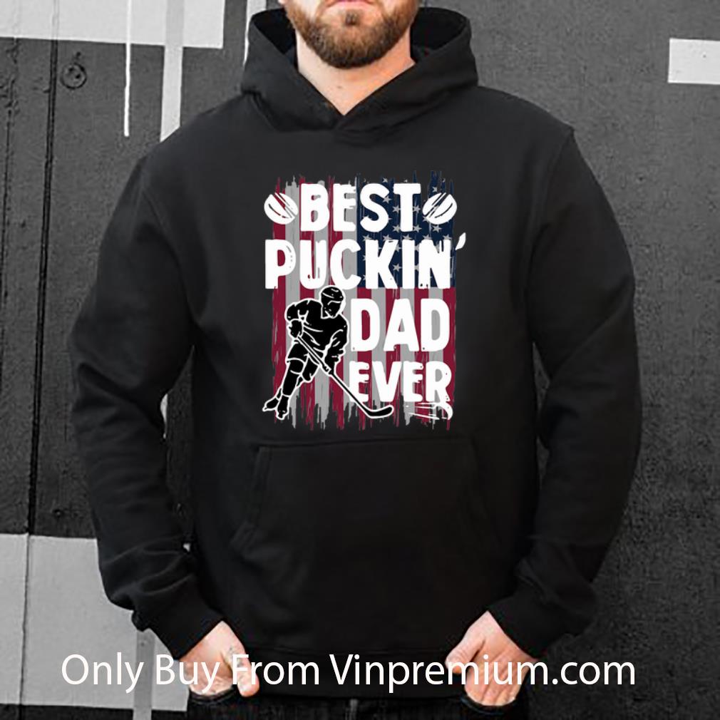 4d137a46 top best puckin dad ever hockey father s day american flag shirt 4 - Top Best Puckin’ Dad Ever Hockey Father's Day American Flag shirt