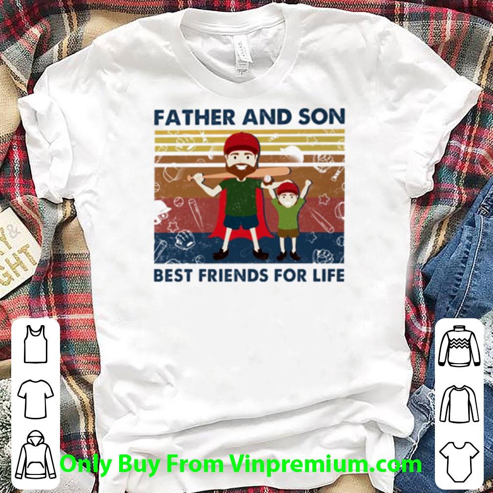Premium Vintage Father And Son Best Friends For Life Father’s Day shirt