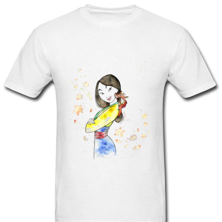 Mulan Mushu Leaf Watercolor Sketch Graphic Shirt