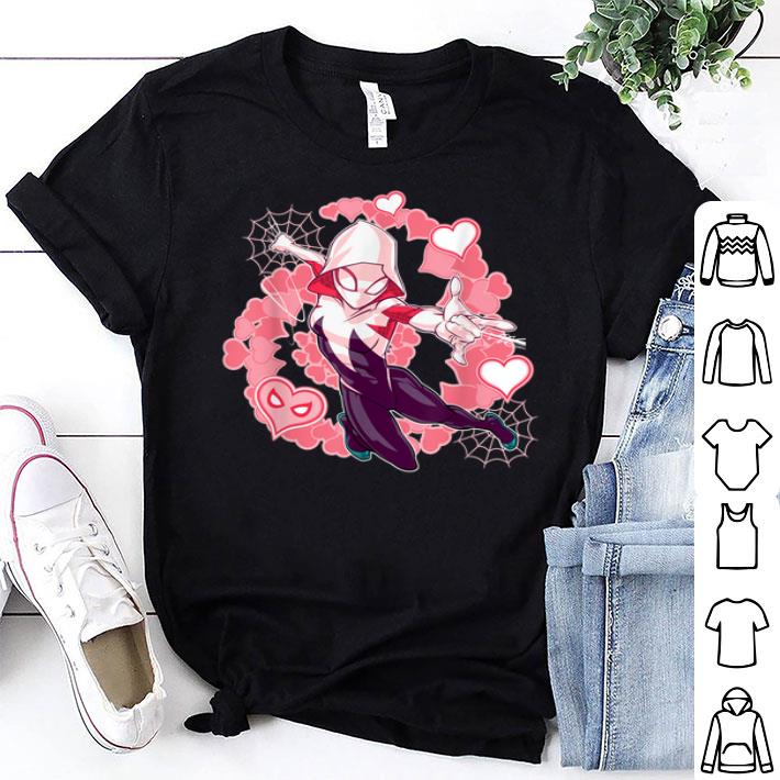 Spider Man Into the Spider Verse Gwen Stacy Hearts Shirt