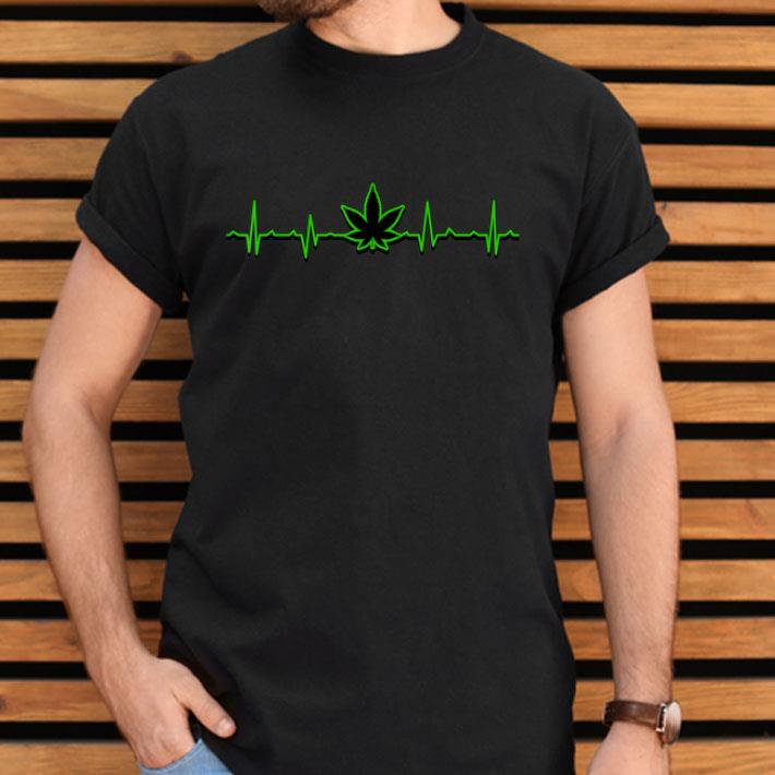 Marijuana Cannabis Heartbeat Weed Shirt