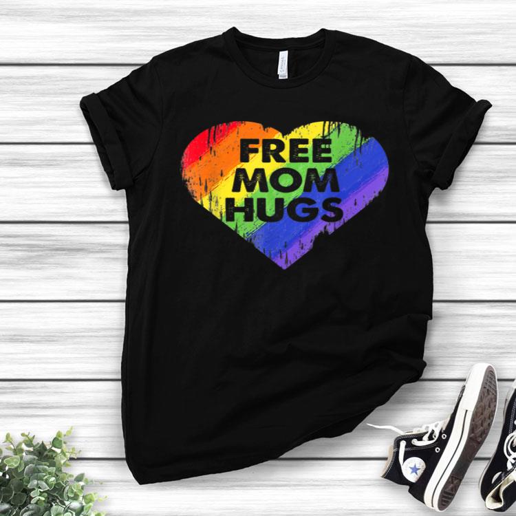 LGBT Free Mom Hugs Heart Gay Lesbian Pride Shirt
