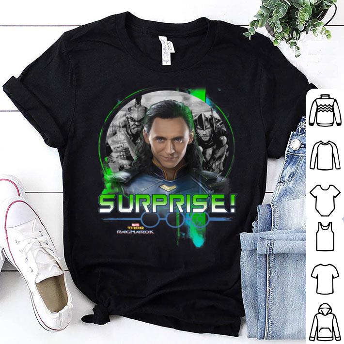 Thor Ragnarok Loki Surprise Green Pop Graphic Shirt