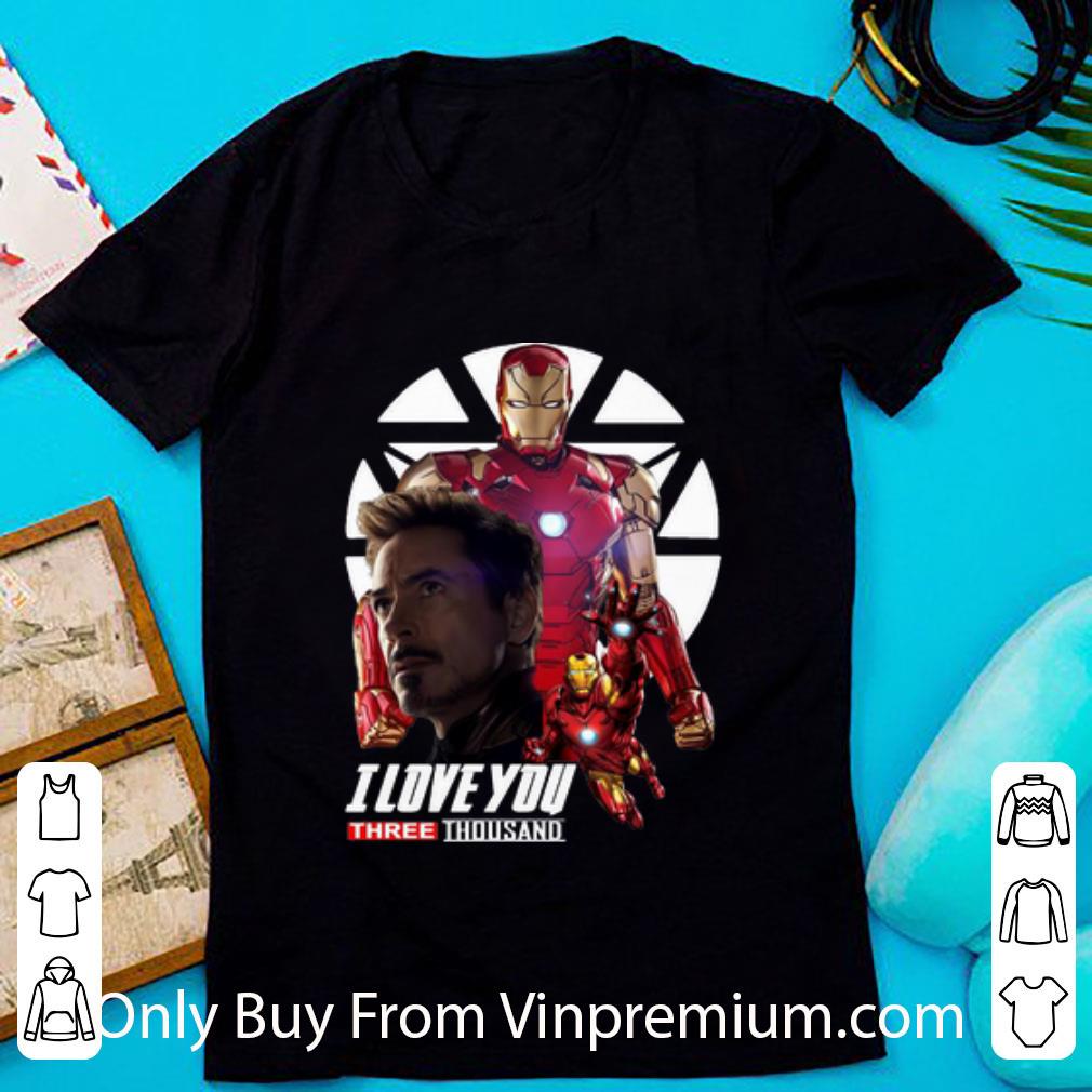 Top Iron Man Dad I Love You Three Thousand Father's Day shirt