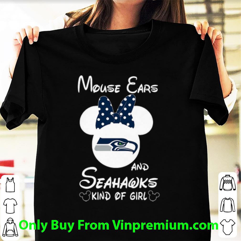 Awesome Mickey Mouse Cars And Seahawks Kind Of Girl shirt