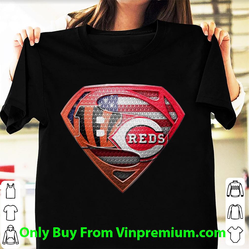 Great Superman Cincinnati Bengals And Cincinnati Reds shirt