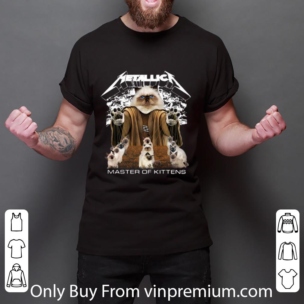 Premium Metallica Siamese Cats Master Of Kittens Cat Lovers shirt