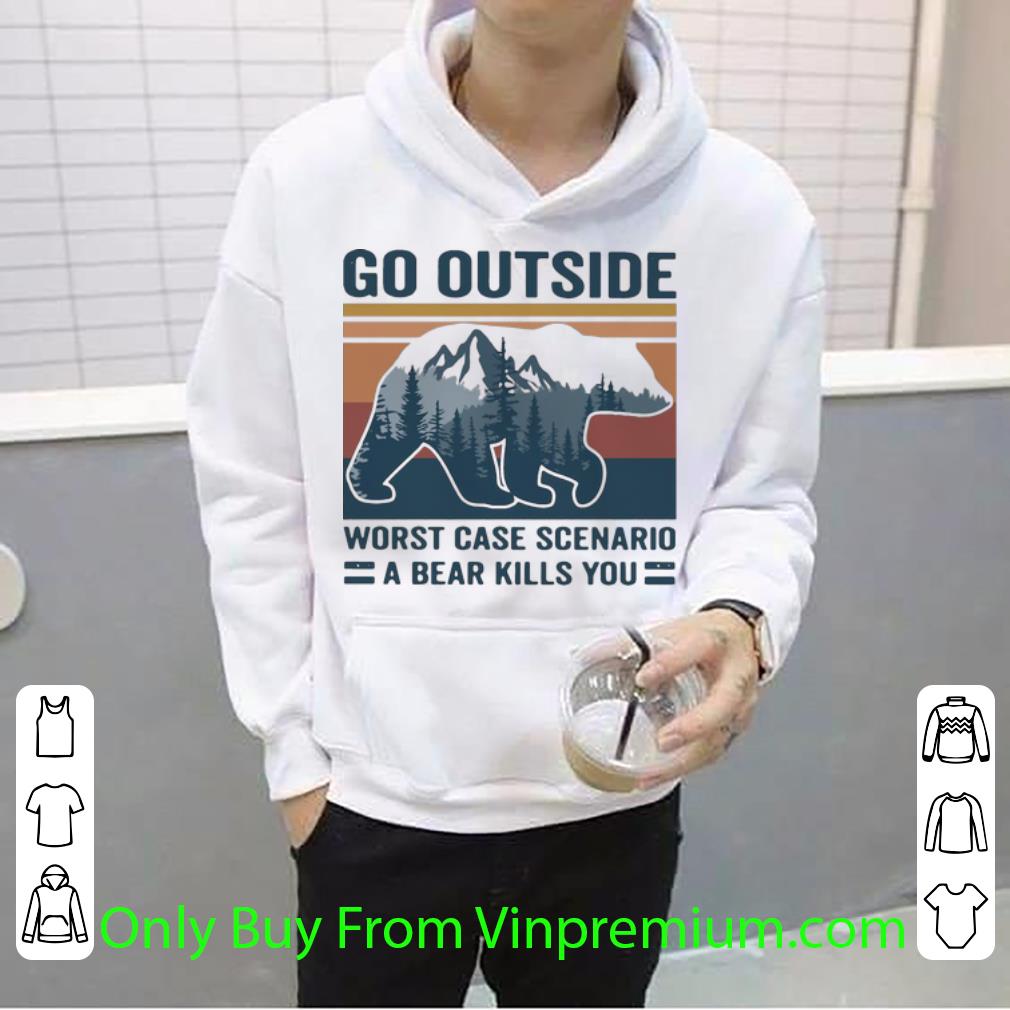 b607c9f4 great vintage go outside worst case scenario a bear kills you shirt 4 - Great Vintage Go Outside Worst Case Scenario A Bear Kills You shirt