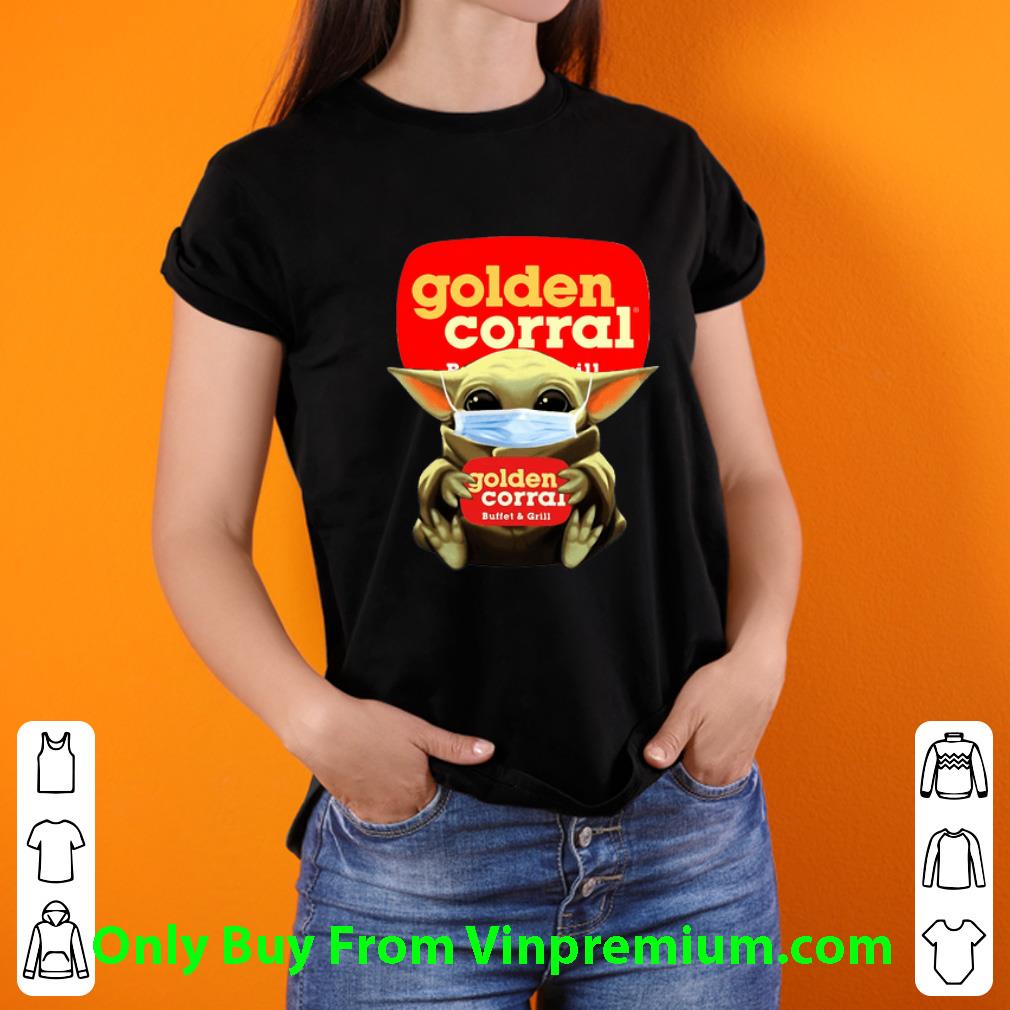 Premium Star Wars Baby Yoda Mask Golden Corral Covid-19 shirt Premium Star Wars Baby Yoda Mask Golden Corral Covid-19 shirt