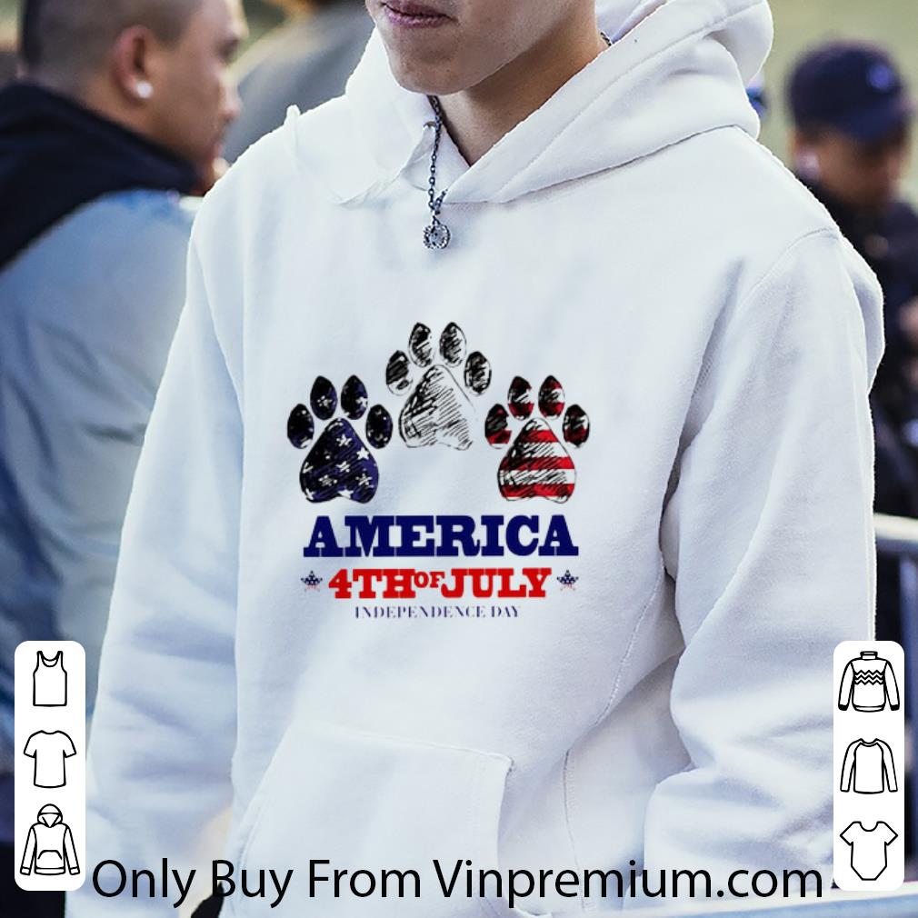 c160a992 top three dog paw america independence day shirt 4 - Top Three Dog Paw America Independence Day shirt