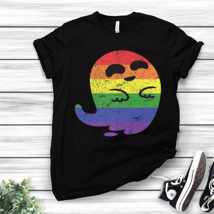 LGBT Ghost Halloween Costume Lesbian Gay Funny Scary Shirt