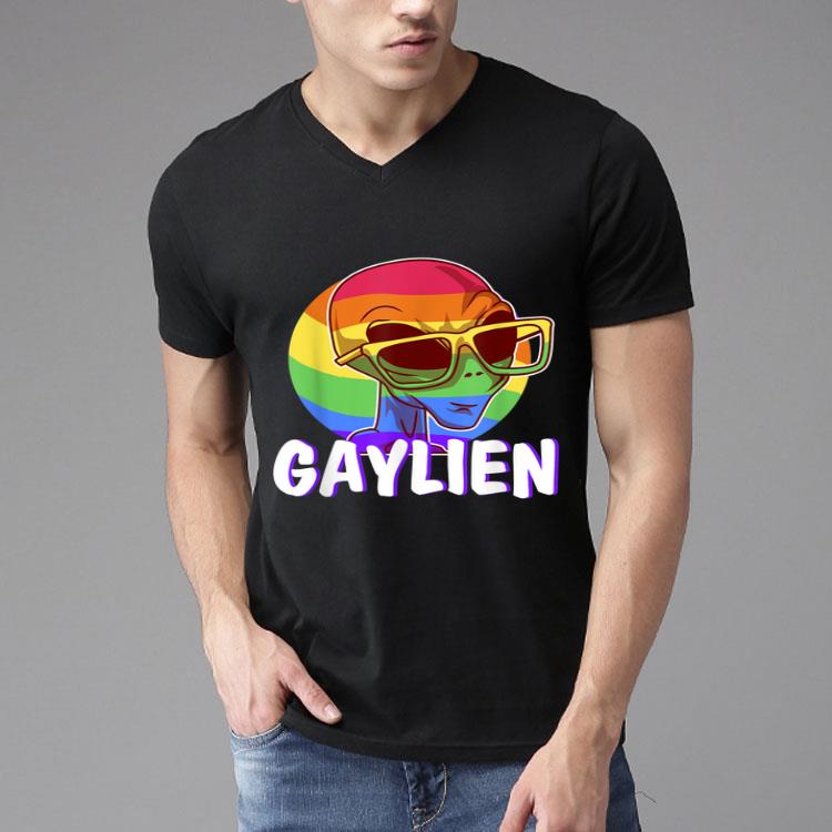 Gaylien LGBT Pride Gay Rainbow Flag Gift For Gays Shirt