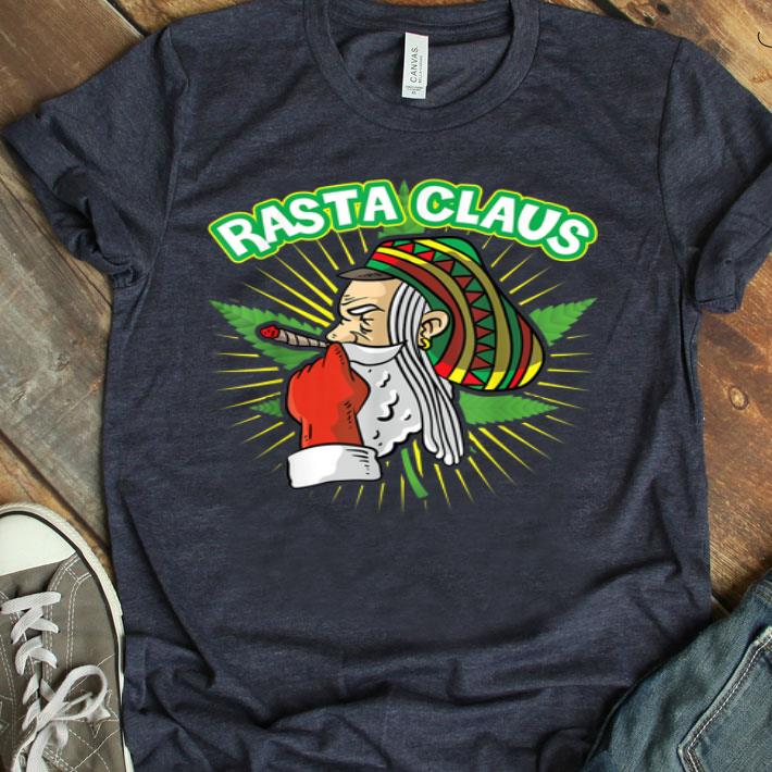 Rasta Claus Smoking Weed Cannabis Marijuana Christmas Gift Shirt