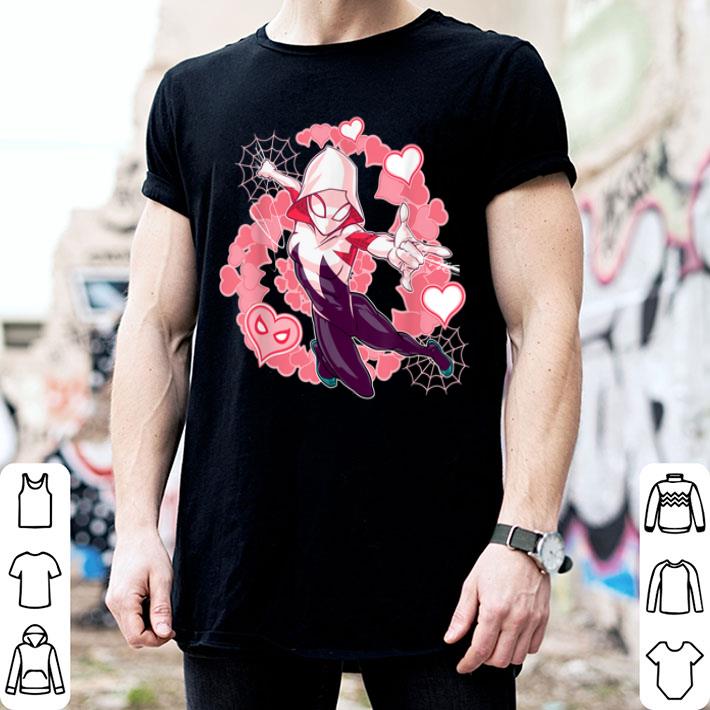 Spider Man Into the Spider Verse Gwen Stacy Hearts Shirt