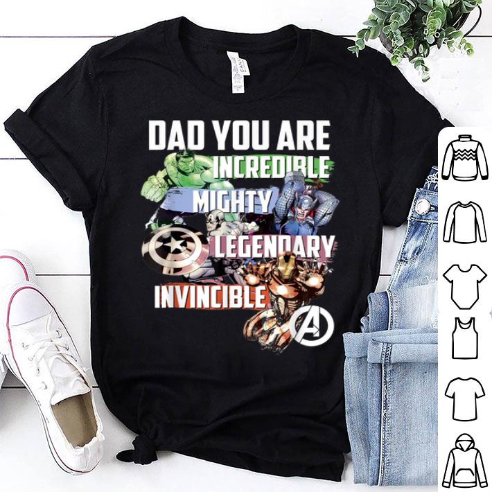 Avengers Dad You Are Incredible Graphic Shirt