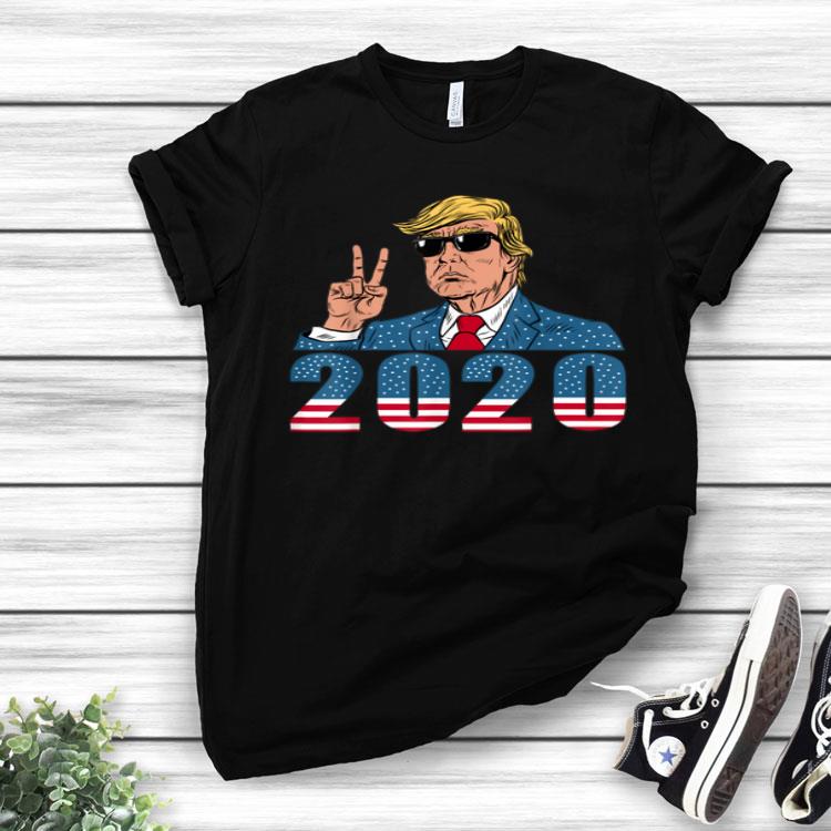 Donald Trump 2020 Peace Sign USA Maga Gift Shirt